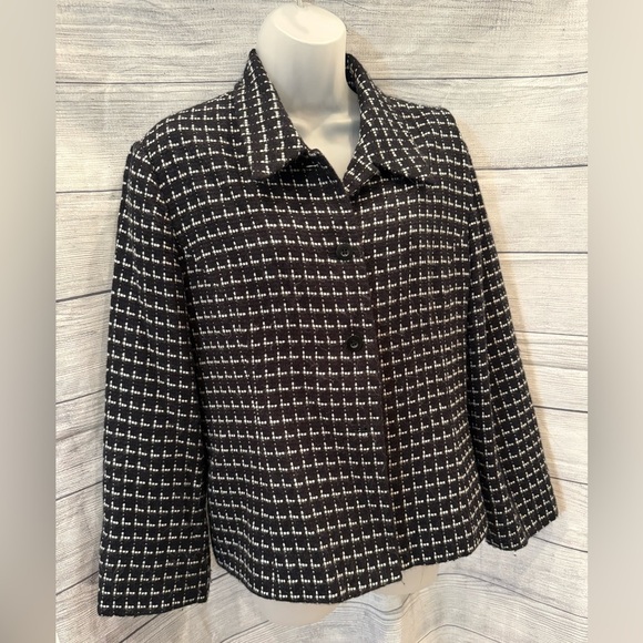 STYLE & CO Women's Black and White Jacket/size 12 - Picture 4 of 8